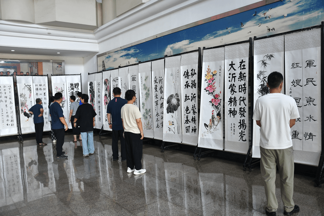罗庄区“沂蒙精神代代传”主题书画作品展成功举办
